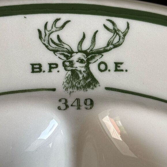 Jackson China B.P.O.E. 349 Elks Lodge DuBois Pa Sectional 10 1/2”  Plate - Picture 2 of 6